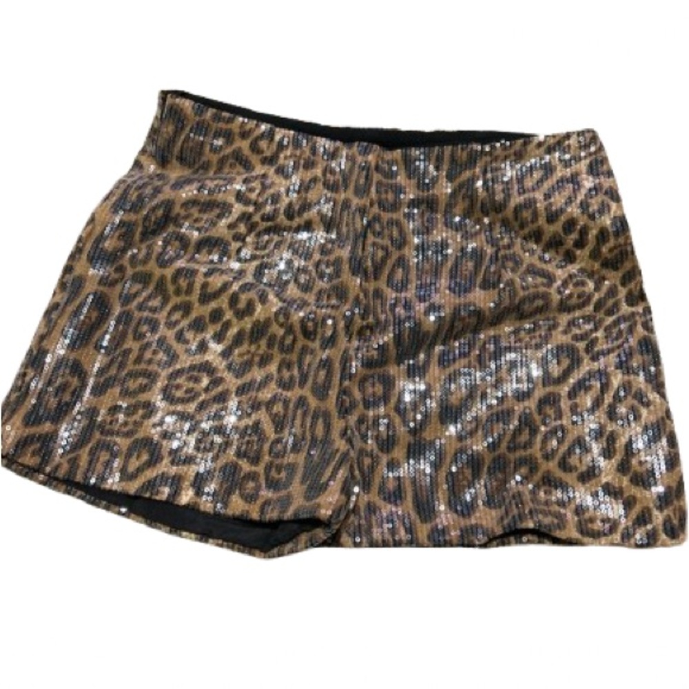 Stylish Leopard Print High Waist Shorts